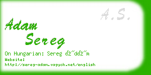 adam sereg business card